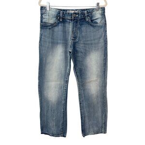 Surplus Jeans Size 34x32 Straight Leg Denim Mid Rise Blue Cotton Medium Wash